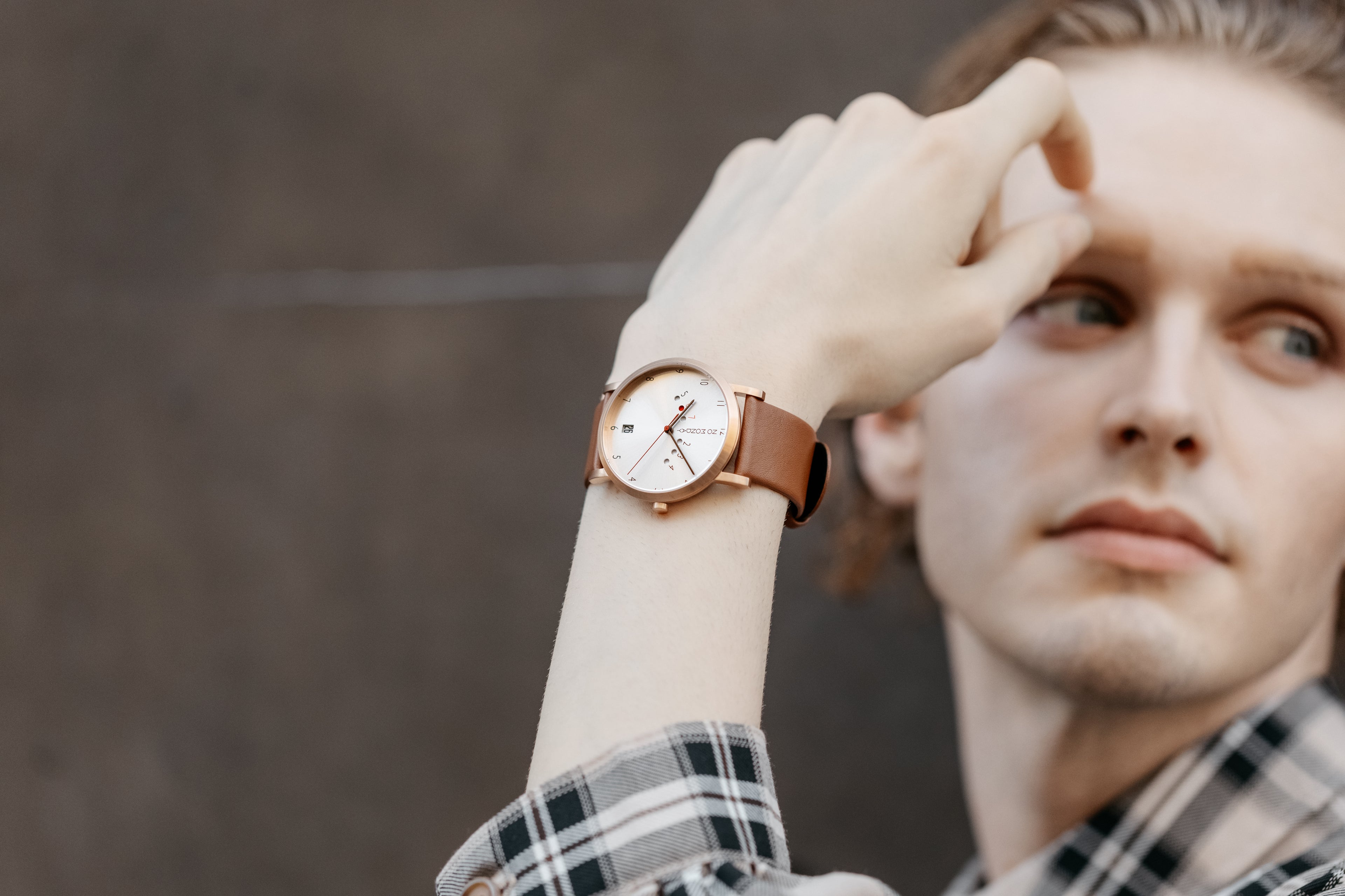 Quartz Watch | Collection Happy Weekend | Rose Gold | tan strap
