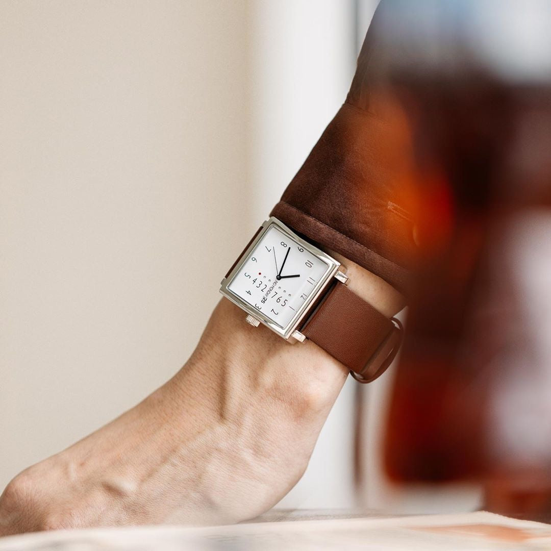 Square Watch | Collection NM-2 | Deep Brown