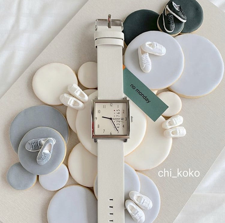 Square Watch | Collection NM-2 | Beige