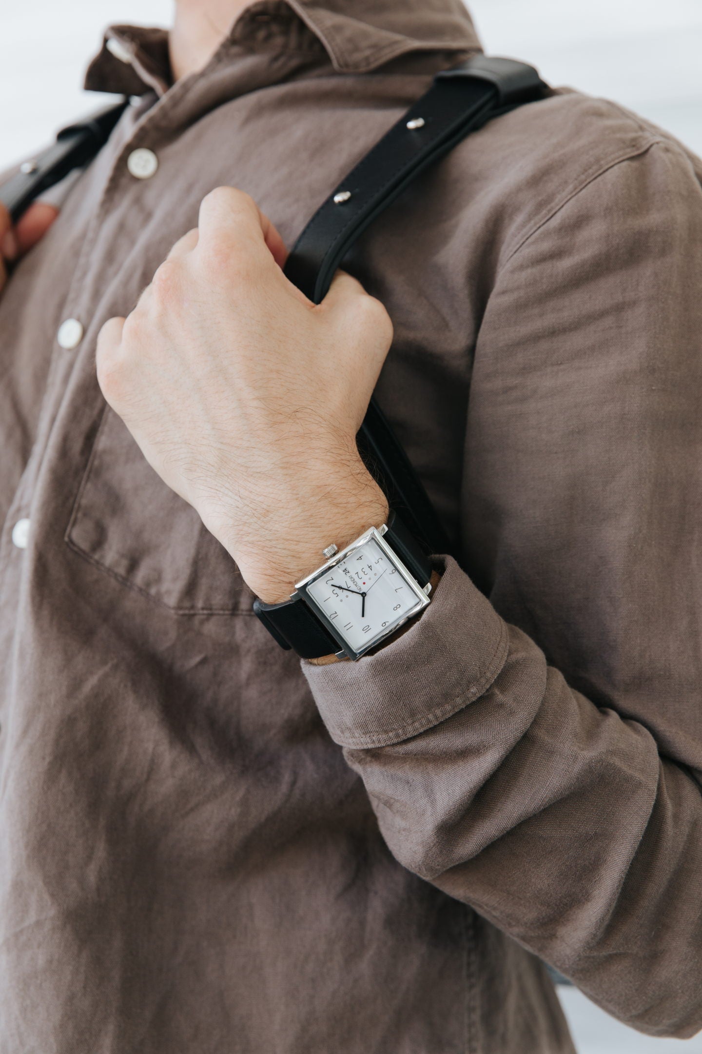Square Watch | Collection NM-2 | Black
