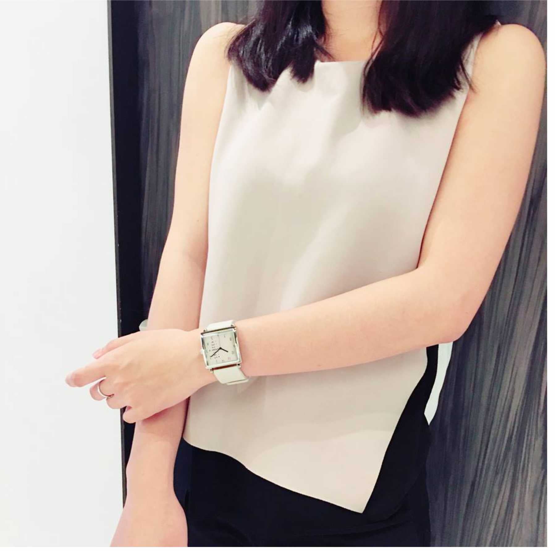 Square Watch | Collection NM-2 | Beige