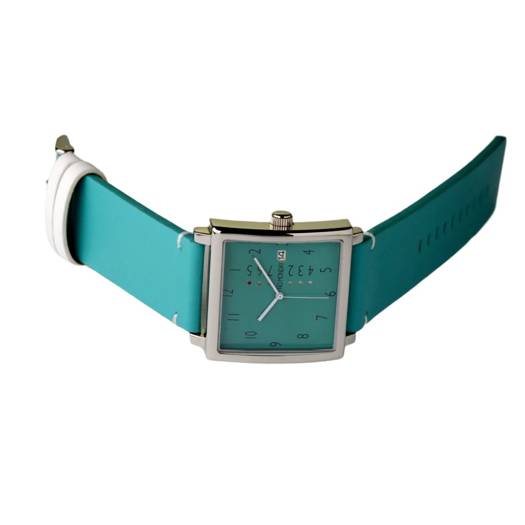 Square Watch | Collection NM-2 | Aquamarine