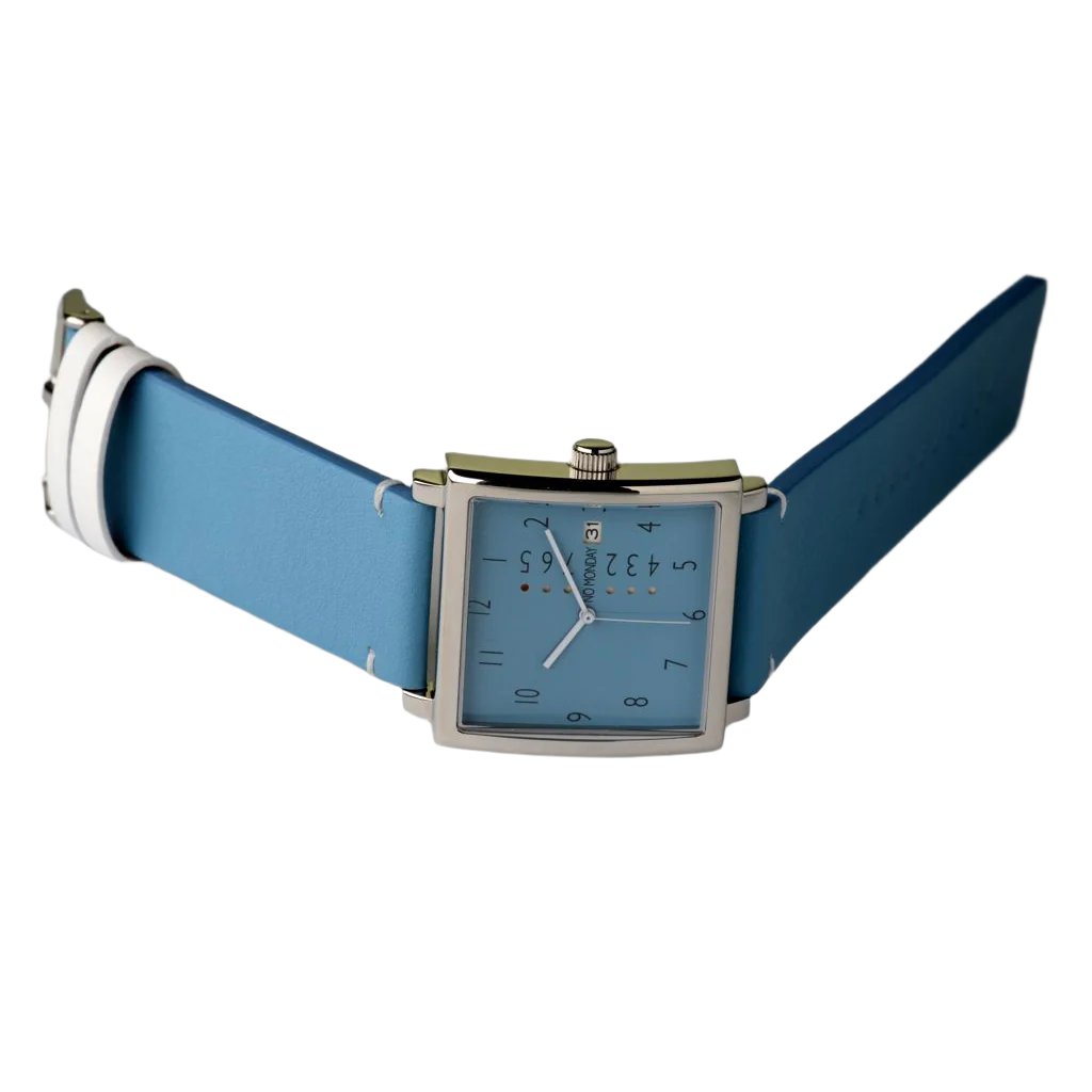Square Watch | Collection NM-2 | Baby Blue