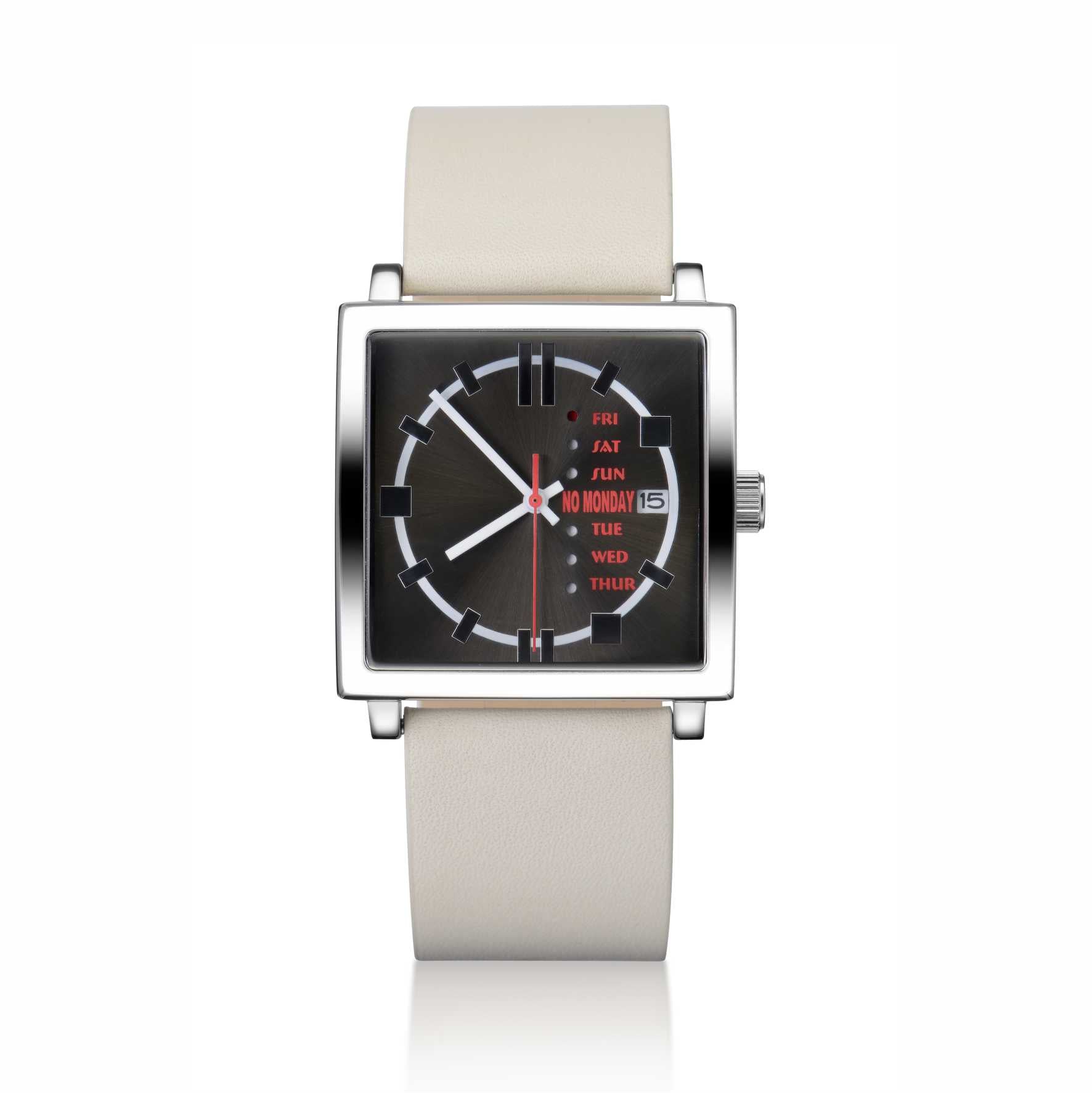 Square Watch | Collection NM-1 | Beige Strap
