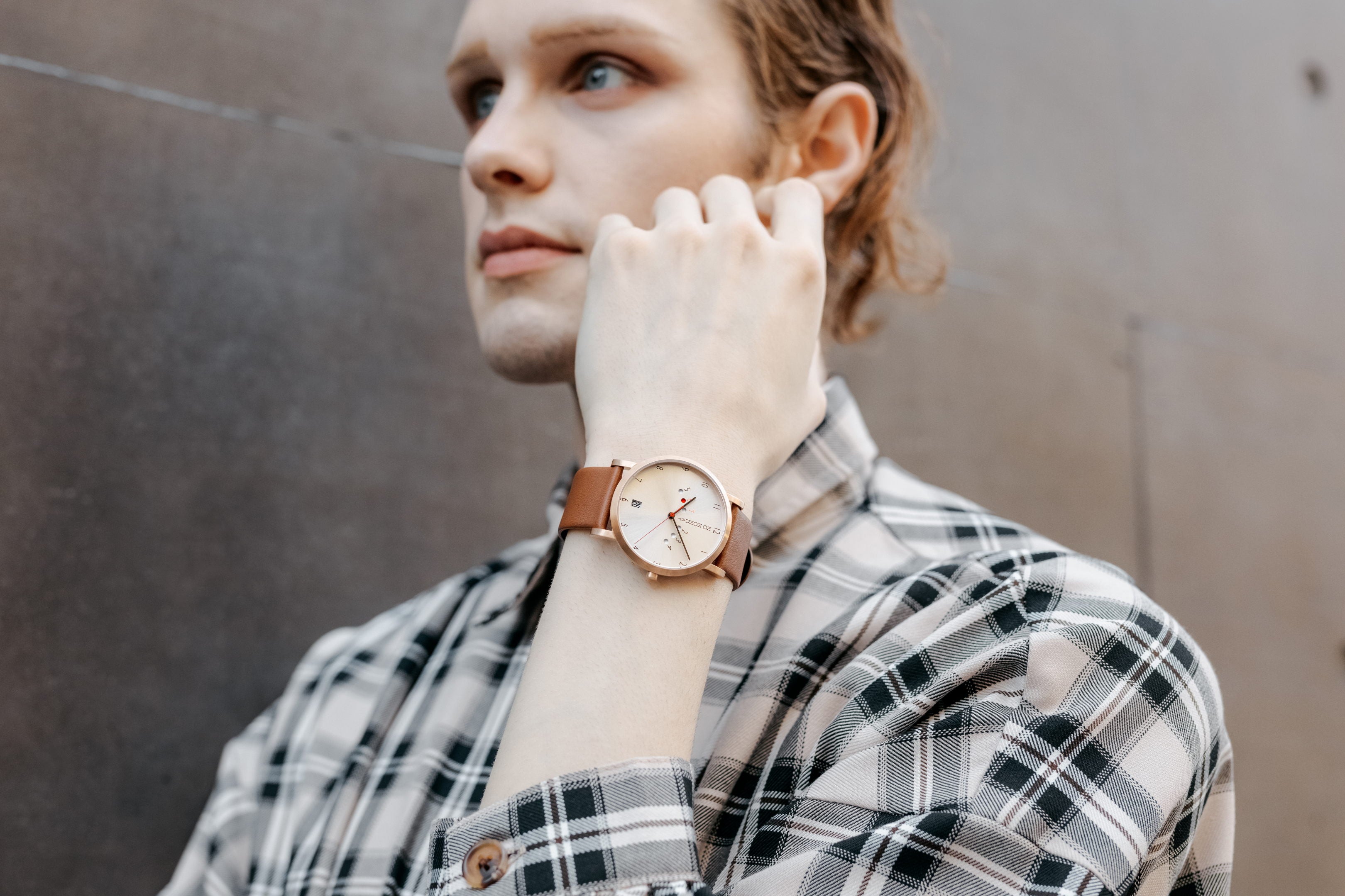 Quartz Watch | Collection Happy Weekend | Rose Gold | tan strap