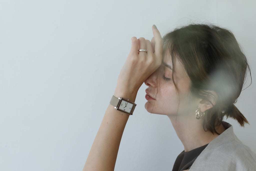 Quartz Watch | Collection ATAES | silver | grey strap