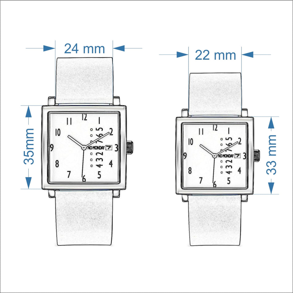 Square Watch | Collection NM-2 | Deep Brown