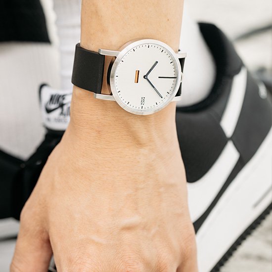 Unisex Watch | Collection 460 | silver dial | black strap