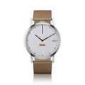 Unisex Watch | Collection 460 | silver dial | light brown strap