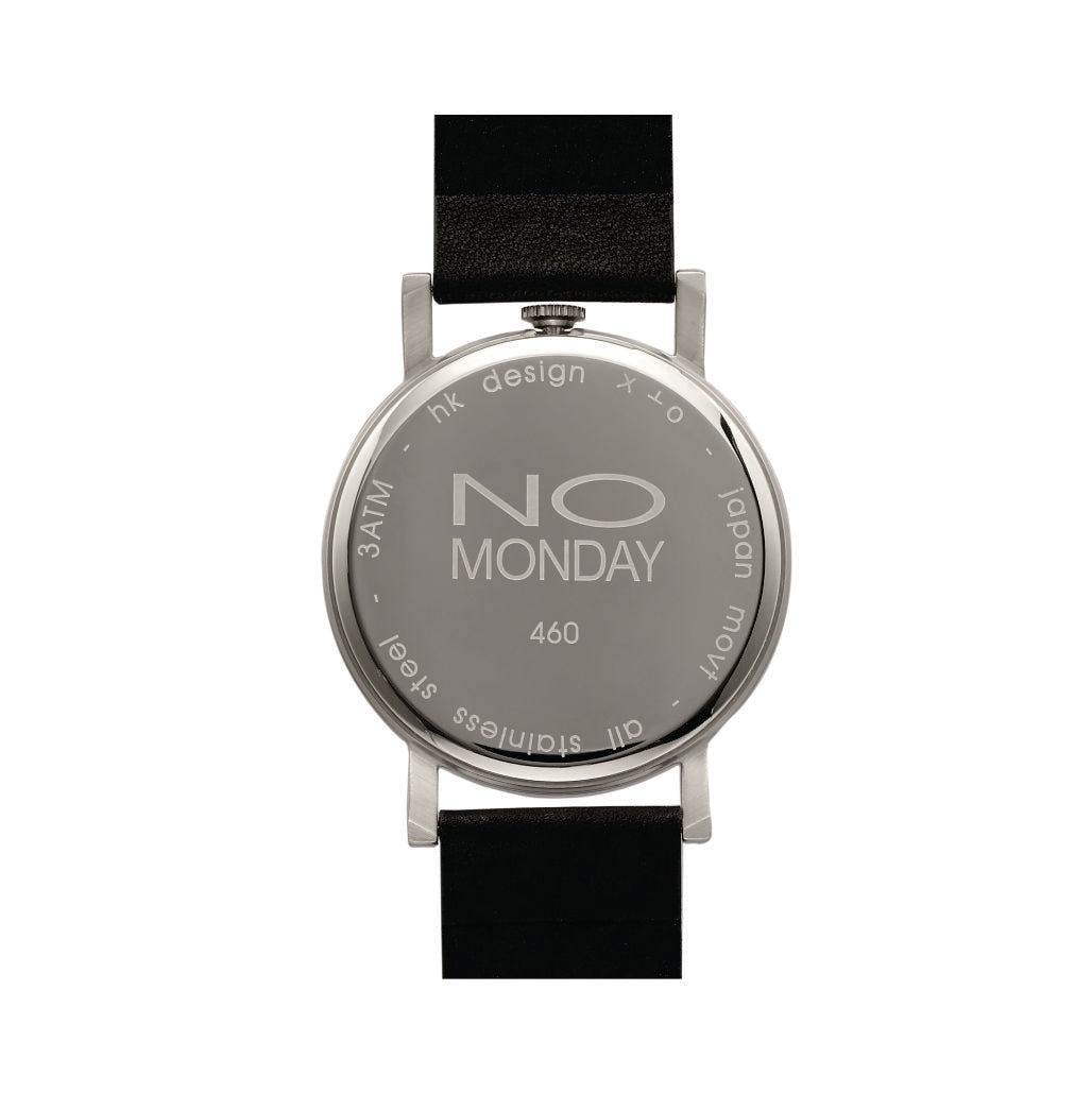 Unisex Watch | Collection 460 | black brush | deep brown strap