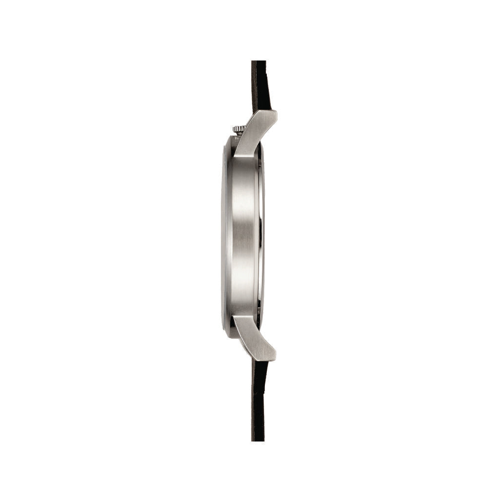 Unisex Watch | Collection 460 | black brush | deep brown strap