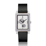 Load image into Gallery viewer, Quartz Watch | Collection Open Heart | silver dial | black strap
