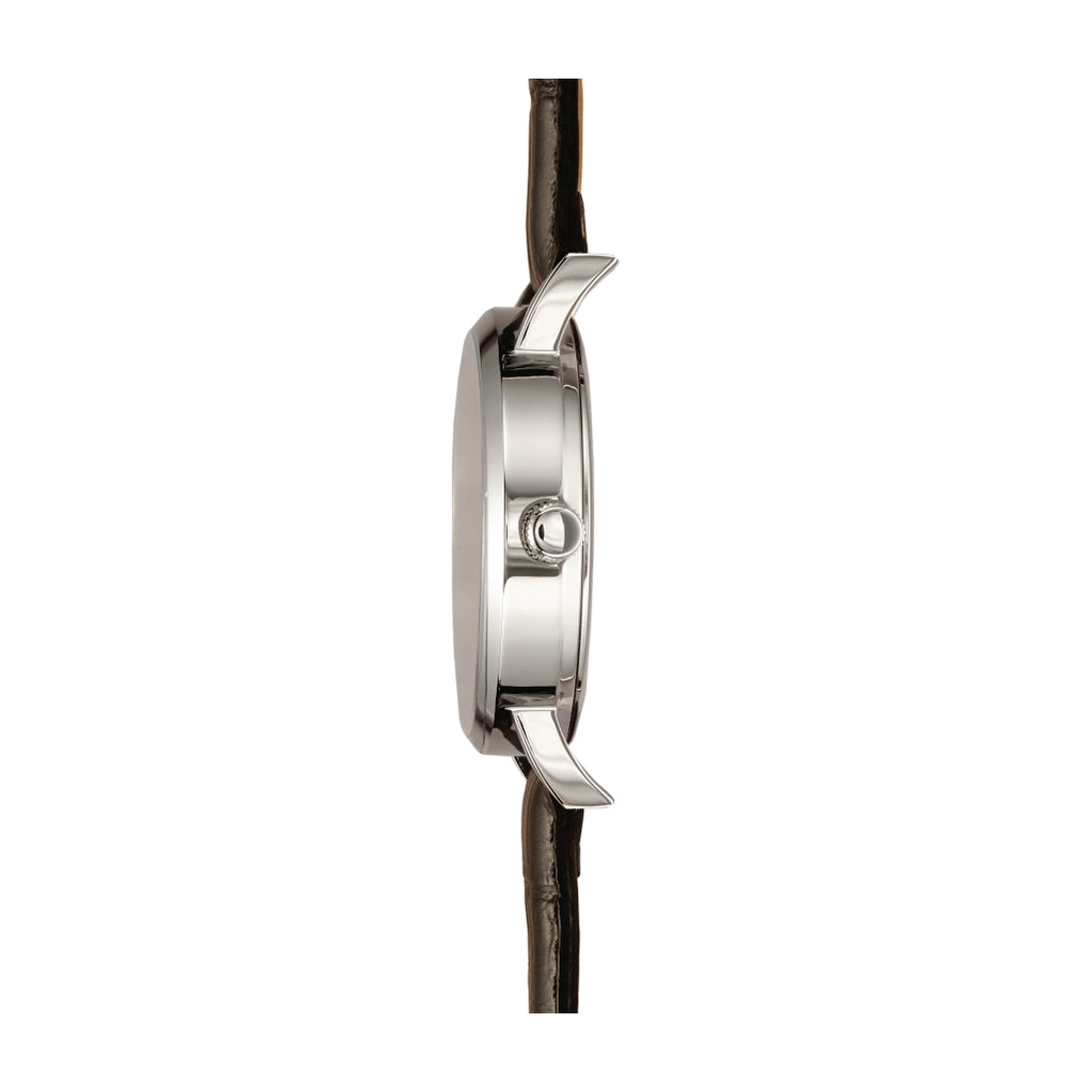 Quartz Calendar Watch | Collection 12 Windows | white hands | black strap