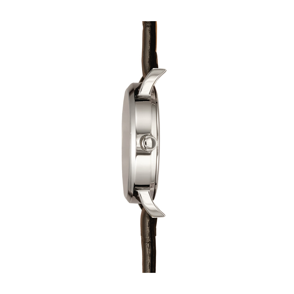 Quartz Calendar Watch | Collection 12 Windows | white hands | black strap