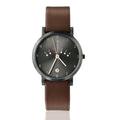 Quartz Watch | Collection Happy Weekend | black | brown strap