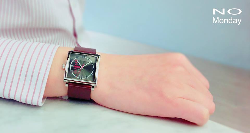 Square Watch | Collection NM-1 | Red Strap