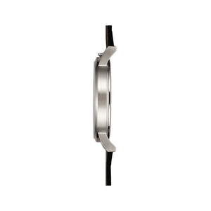 460B1 - silver brush case / silver dial / black band