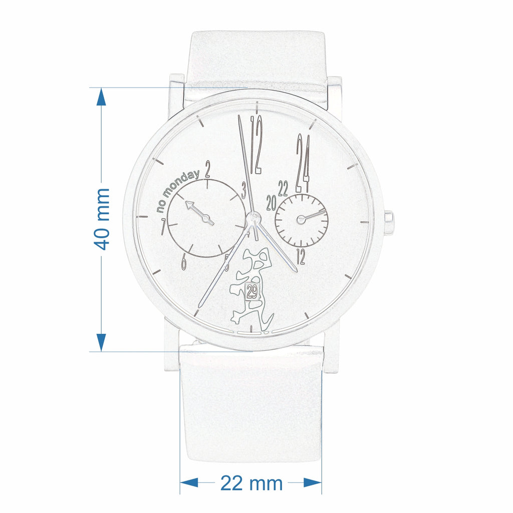 Limited Edition Quartz Watch | Collectioin Tiger | silver | date, weekday, 24 hours
